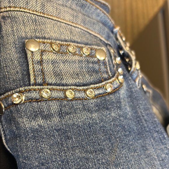 Cache Blue High Rise Embellished Jeans - Picture 4 of 4